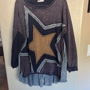 Oil & Hali Star Patchwork Oversized Sweatshirt
593